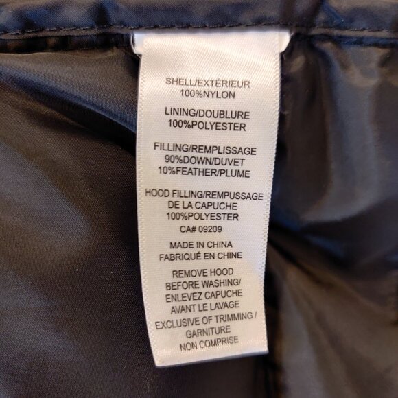 Cleo Women's Down Puffer Winter/Fall Coat | XS Petite | Black - Picture 6 of 6